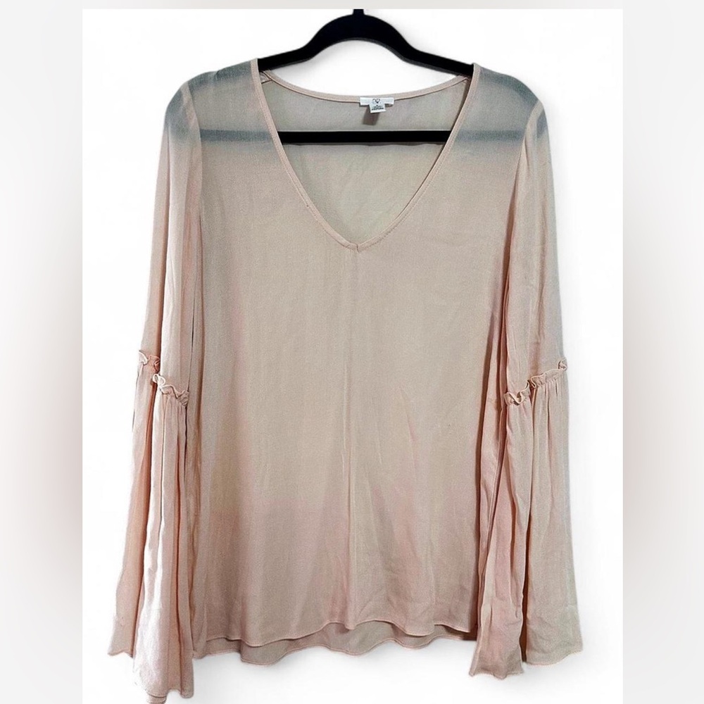 BP. Blush Pink Bell Sleeve Blouse – Size Medium